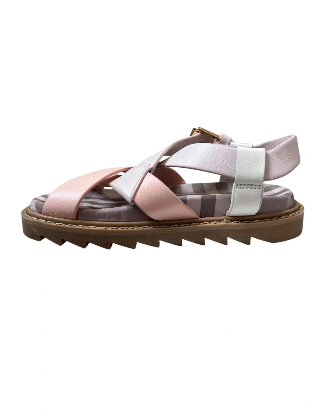 Burberry Jane Strappy Sandals, Powder Pink Girl Little